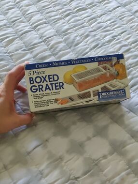 New! Vintage Progressive 5 Piece Boxed Grater Set Kitchen Y2K Cottagecore Retro